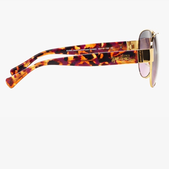 NWT Coach Aviator and Gold/Tortoise Sunglasses - Picture 4 of 6